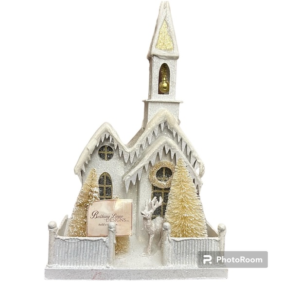 New- Bethany and Lowe Christmas Village, Peaceful Church From Neiman Marcus - Picture 2 of 9